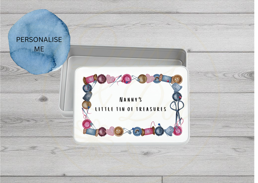 Personalised Sewing Tin