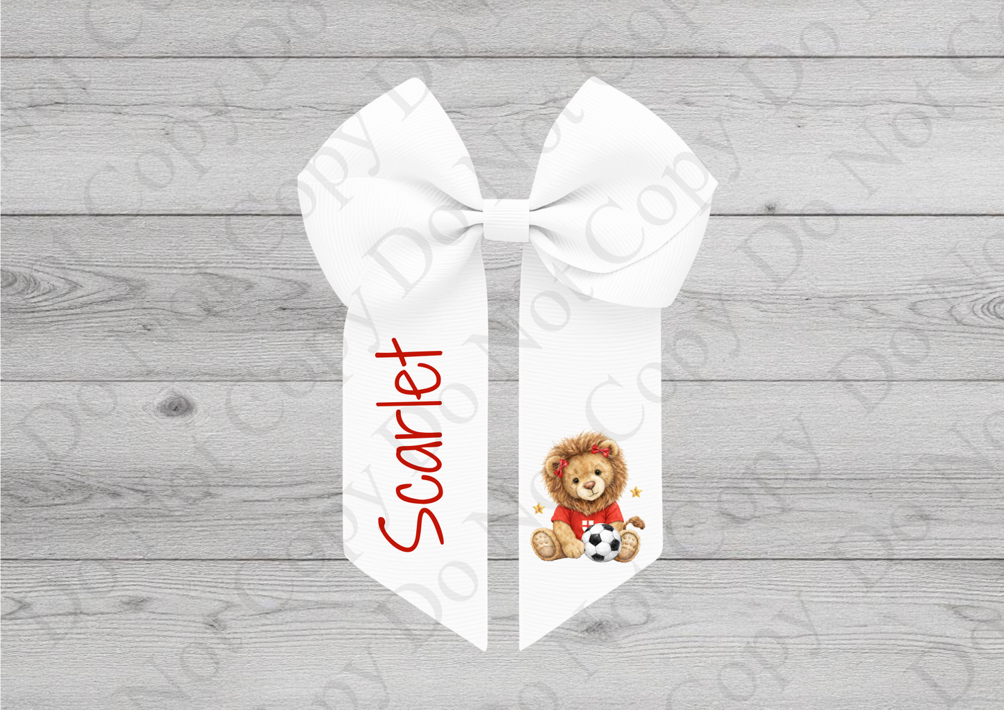 Personalised England & Scotland World Cup Hair Bow