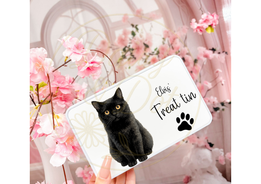 Personalised Cat Treat Tin