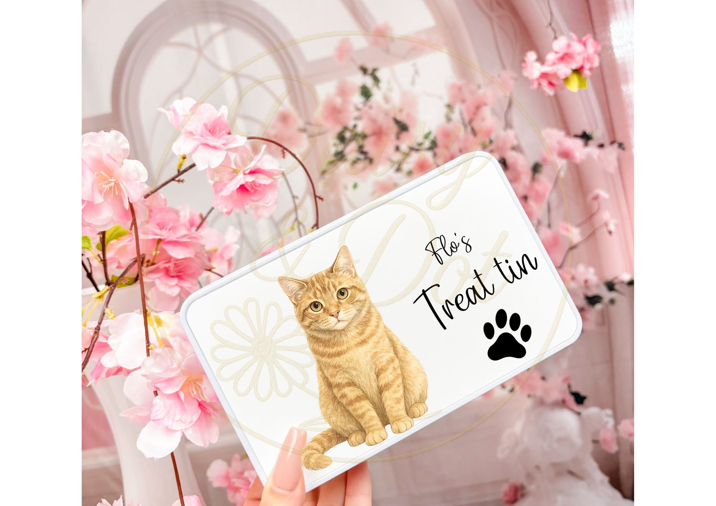 Personalised Cat Treat Tin