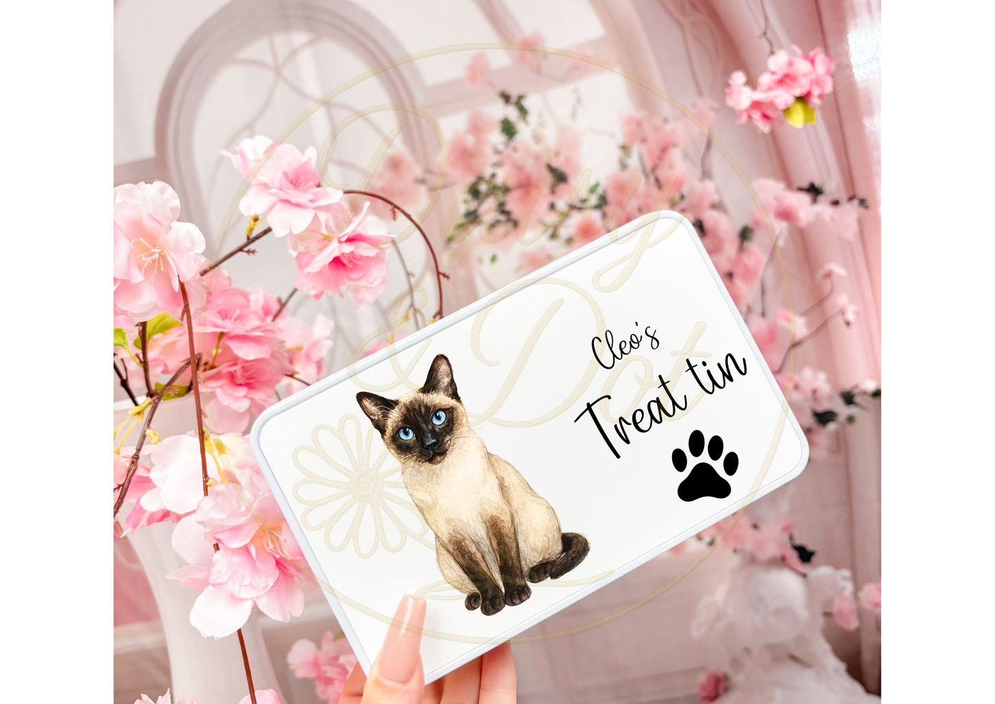 Personalised Cat Treat Tin