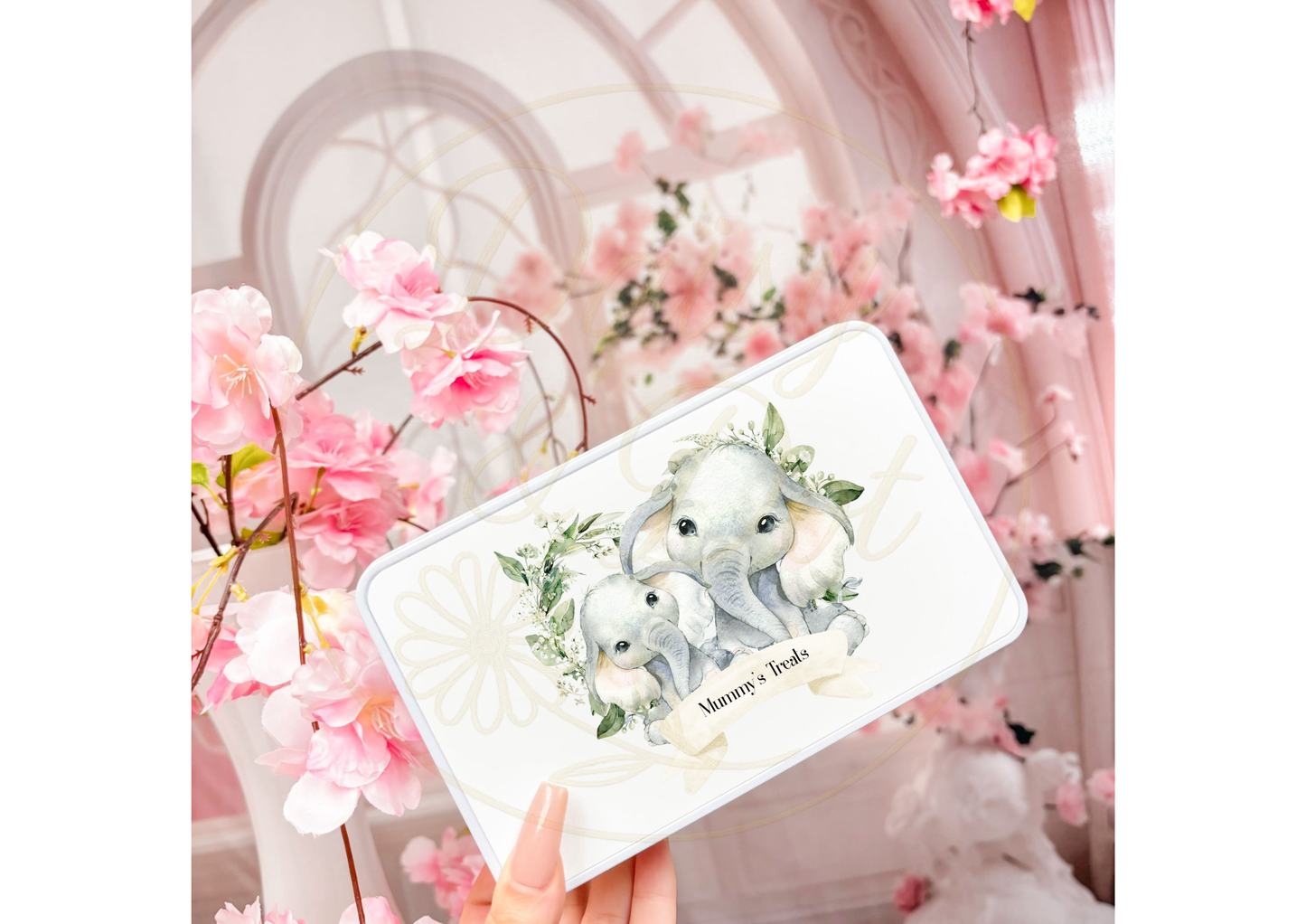 Personalised Elephant Treat Tin